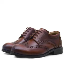 Rakerplus Titan Hakiki Deri Taba Klasik Erkek Çocuk Ayakkabısı