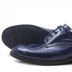 Rakerplus Titan Lacivert Rugan Bağcıklı Klasik Erkek Çocuk Ayakkabı