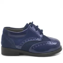 Rakerplus Titan Lacivert Rugan Klasik Erkek Bebek Ayakkabı