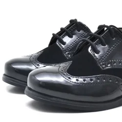 Rakerplus Titan Rugan Bağcıklı Klasik Erkek Bebek Abiye Ayakkabı