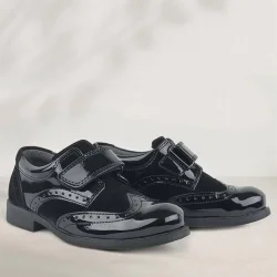 Rakerplus Titan Rugan Cırt Cırtlı Klasik Erkek Çocuk Abiye Ayakkabı