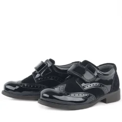 Rakerplus Titan Rugan Cırt Cırtlı Klasik Erkek Çocuk Abiye Ayakkabı