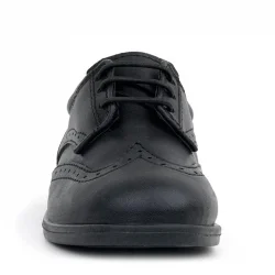 Rakerplus Titan Siyah Mat Bağcıklı Erkek Bebek Ayakkabı