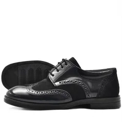 Rakerplus Titan Siyah Rugan Süet Klasik Erkek Çocuk Ayakkabı