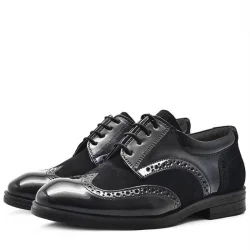 Rakerplus Titan Siyah Rugan Süet Klasik Erkek Çocuk Ayakkabı