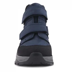 Rakerplus Trekking Hakiki Deri Lacivert Cırt Cırtlı Erkek Çocuk Bot