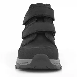 Rakerplus Trekking Hakiki Deri Siyah Cırtlı Erkek Çocuk Bot