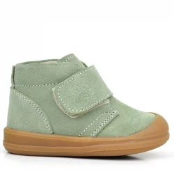 Rakerplus Yoohoo Hakiki Deri Açık Yeşil Cırtlı Unisex Bebek Bot