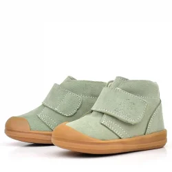 Rakerplus Yoohoo Hakiki Deri Açık Yeşil Cırtlı Unisex Bebek Bot