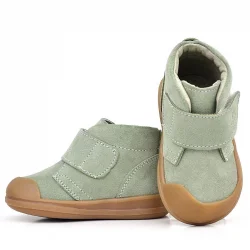 Rakerplus Yoohoo Hakiki Deri Açık Yeşil Cırtlı Unisex Bebek Bot