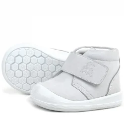 Rakerplus Yoohoo Hakiki Deri Beyaz Cırtlı Kız Bebek Bot