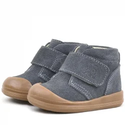 Rakerplus Yoohoo Hakiki Deri Füme Cırtlı Unisex Bebek Bot