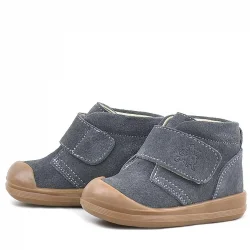 Rakerplus Yoohoo Hakiki Deri Füme Cırtlı Unisex Bebek Bot