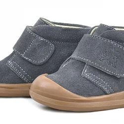 Rakerplus Yoohoo Hakiki Deri Füme Cırtlı Unisex Bebek Bot