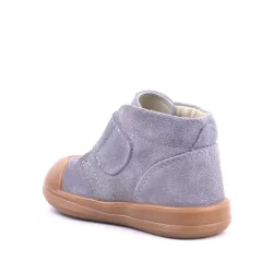 Rakerplus Yoohoo Hakiki Deri Gri Cırtlı Unisex Bebek Bot