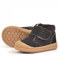 Rakerplus Yoohoo Hakiki Deri Kahverengi Cırtlı Unisex Bebek Bot