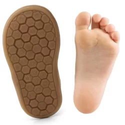 Rakerplus Yoohoo Hakiki Deri Kahverengi Cırtlı Unisex Bebek Bot