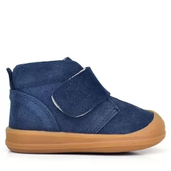 Rakerplus Yoohoo Hakiki Deri Koyu Lacivert Cırtlı Unisex Bebek Bot
