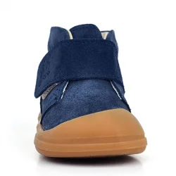 Rakerplus Yoohoo Hakiki Deri Koyu Lacivert Cırtlı Unisex Bebek Bot