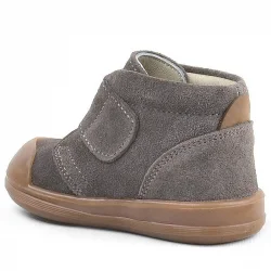 Rakerplus Yoohoo Hakiki Deri Kum Rengi Cırtlı Unisex Bebek Bot