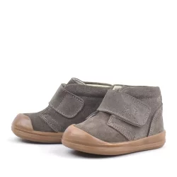 Rakerplus Yoohoo Hakiki Deri Kum Rengi Cırtlı Unisex Bebek Bot