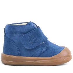 Rakerplus Yoohoo Hakiki Deri Lacivert Cırtlı Unisex Bebek Bot