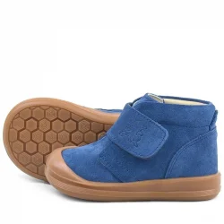 Rakerplus Yoohoo Hakiki Deri Lacivert Cırtlı Unisex Bebek Bot