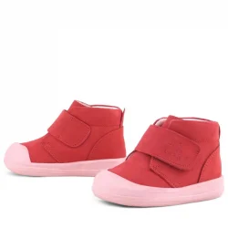 Rakerplus Yoohoo Hakiki Deri Nar Çiçeği Pembe Cırtlı Kız Bebek Bot