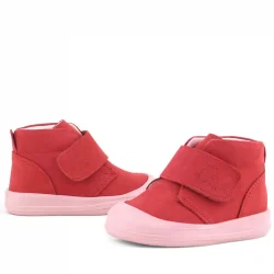 Rakerplus Yoohoo Hakiki Deri Nar Çiçeği Pembe Cırtlı Kız Bebek Bot