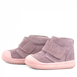 Rakerplus Yoohoo Hakiki Deri Pembe Cırtlı Kız Bebek Bot