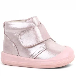 Rakerplus Yoohoo Hakiki Deri Pembe Simli Cırtlı Kız Bebek Bot