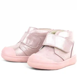 Rakerplus Yoohoo Hakiki Deri Pembe Simli Cırtlı Kız Bebek Bot