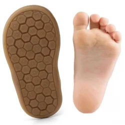 Rakerplus Yoohoo Hakiki Deri Sarı Cırtlı Unisex Bebek Bot