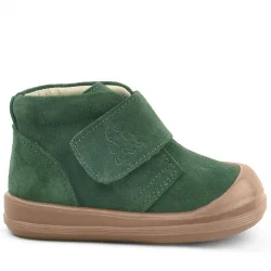 Rakerplus Yoohoo Hakiki Deri Yeşil Cırtlı Unisex Bebek Bot