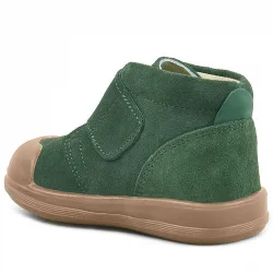 Rakerplus Yoohoo Hakiki Deri Yeşil Cırtlı Unisex Bebek Bot