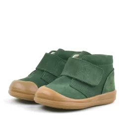 Rakerplus Yoohoo Hakiki Deri Yeşil Cırtlı Unisex Bebek Bot