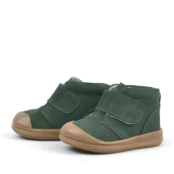 Rakerplus Yoohoo Hakiki Deri Yeşil Cırtlı Unisex Bebek Bot