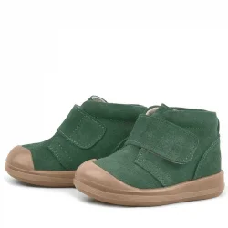 Rakerplus Yoohoo Hakiki Deri Yeşil Cırtlı Unisex Bebek Bot