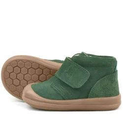 Rakerplus Yoohoo Hakiki Deri Yeşil Cırtlı Unisex Bebek Bot