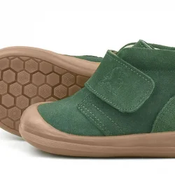 Rakerplus Yoohoo Hakiki Deri Yeşil Cırtlı Unisex Bebek Bot