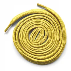 Sarı 1 cm Kalınlığında 1 Çift Yassı Spor Ayakkabı Bağcığı