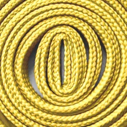 Sarı 1 cm Kalınlığında 1 Çift Yassı Spor Ayakkabı Bağcığı