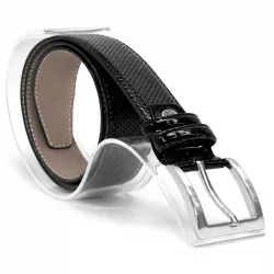 Siyah 3 cm Klasik Metal Tokalı Rugan Erkek Çocuk Kemer