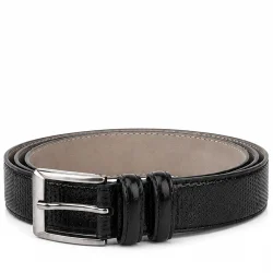Siyah 3 cm Klasik Metal Tokalı Rugan Erkek Çocuk Kemer