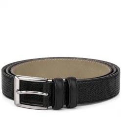 Siyah Mat 3 cm Klasik Metal Tokalı Erkek Çocuk Kemer