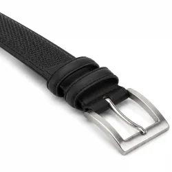 Siyah Mat 3 cm Klasik Metal Tokalı Erkek Çocuk Kemer