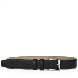 Siyah Mat 3 cm Klasik Metal Tokalı Erkek Çocuk Kemer