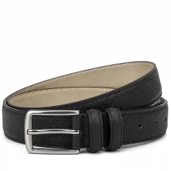 Siyah Mat 3 cm Klasik Metal Tokalı Erkek Çocuk Kemer