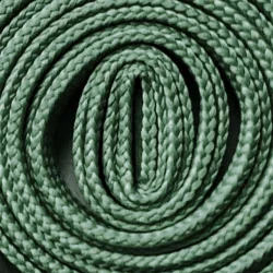 Yeşil 1 cm Kalınlığında 1 Çift Yassı Spor Ayakkabı Bağcığı