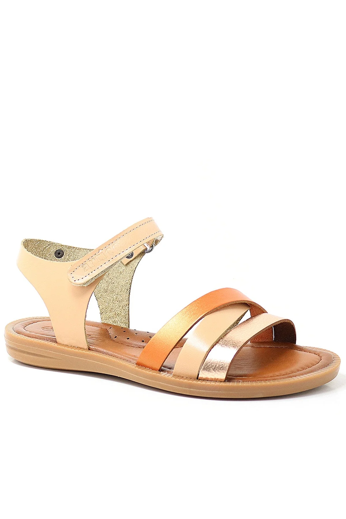 Artico Alexia Hakiki Deri Vaketa Taba Kız Çocuk Sandalet